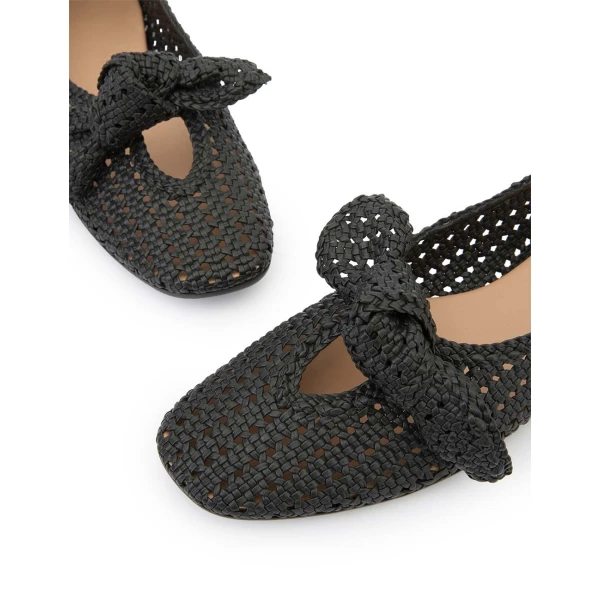 Zimmermann Carousel Ballerina in Black | Flats | Coveti, view 6