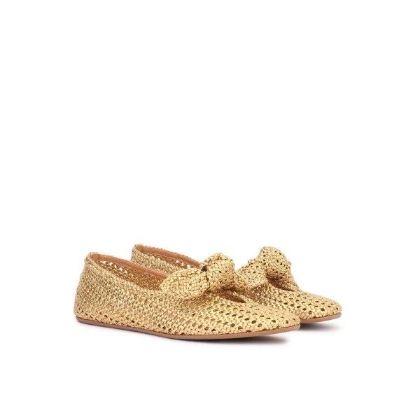 Zimmermann Carousel Ballerina in Metallic | Flats | Coveti, view 3