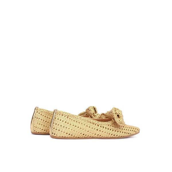 Zimmermann Carousel Ballerina in Metallic | Flats | Coveti, view 5
