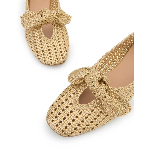 Zimmermann Carousel Ballerina in Metallic | Flats | Coveti, view 6
