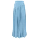 Zimmermann Clash Asymmetric Skirt in Blue | Maxi Skirts | Coveti