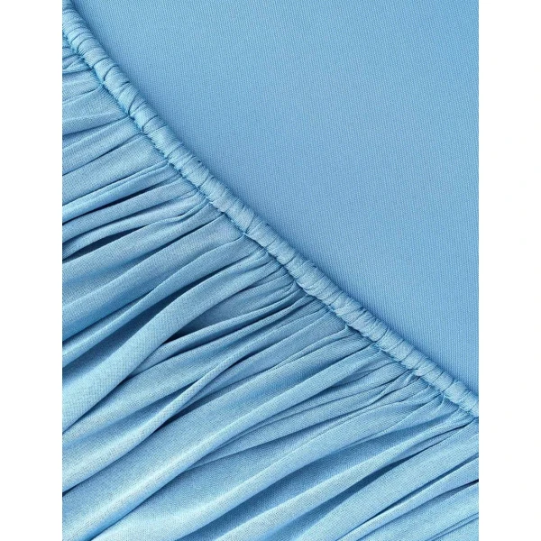 Zimmermann Clash Asymmetric Skirt in Blue | Maxi Skirts | Coveti, view 6