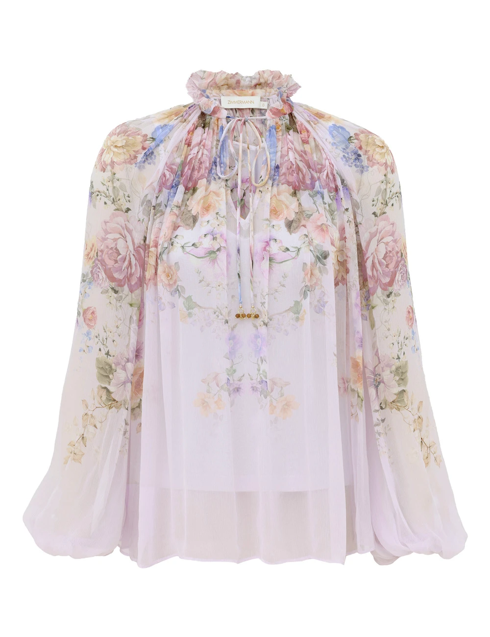 Zimmermann Clash Billow Blouse | Ready to Wear Collection Coveti Zimmermann Clash Billow Blouse