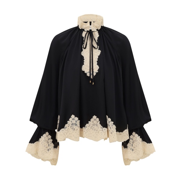 Zimmermann Clash Billow Lace Blouse