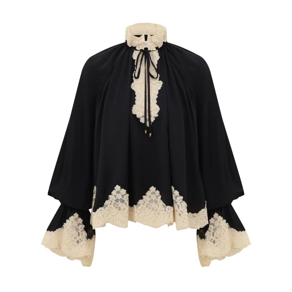 Zimmermann Clash Billow Lace Blouse
