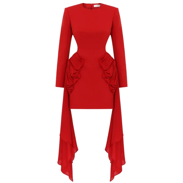 Clash Bow Mini Dress