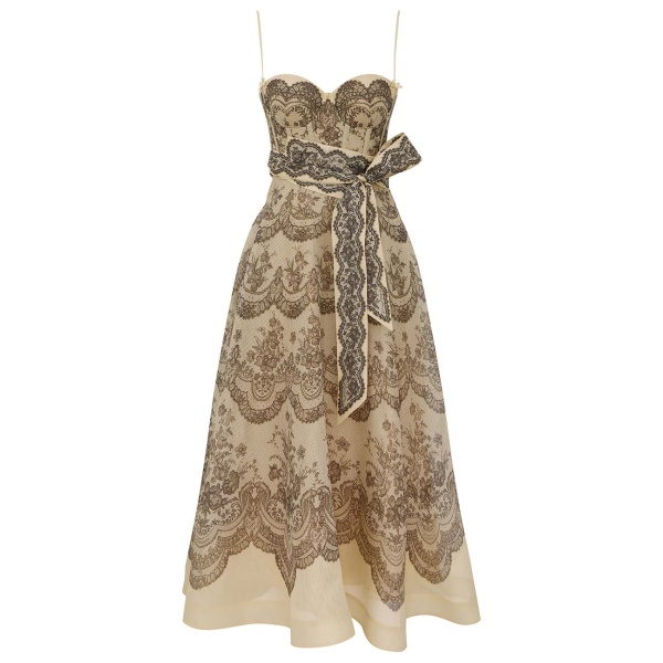 Zimmermann Clash Bustier Midi Dress