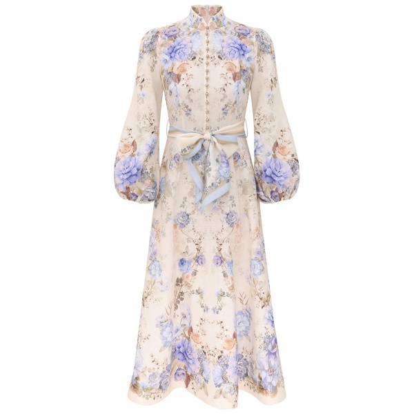 Zimmermann Clash Button Midi Dress