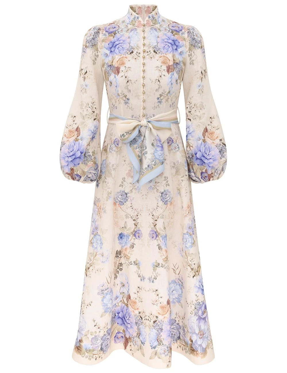 Zimmermann Clash Button Midi Dress | Ready to Wear Collection Coveti Zimmermann Clash Button Midi Dress