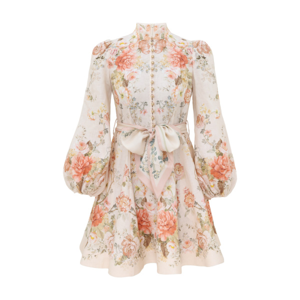 Zimmermann Clash Button Mini Dress