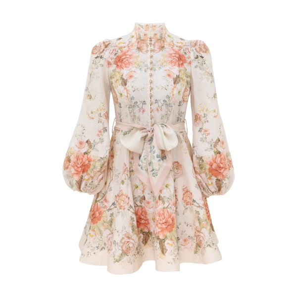 Zimmermann Clash Button Mini Dress
