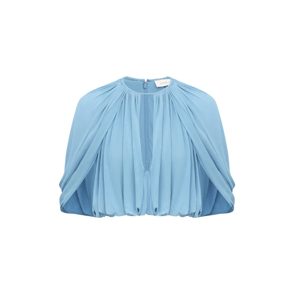 Clash Caped Blouse