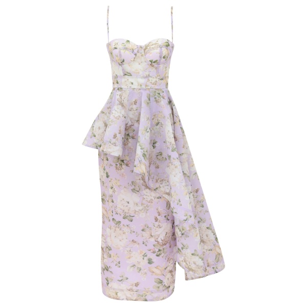 Zimmermann Clash Corset Midi Dress