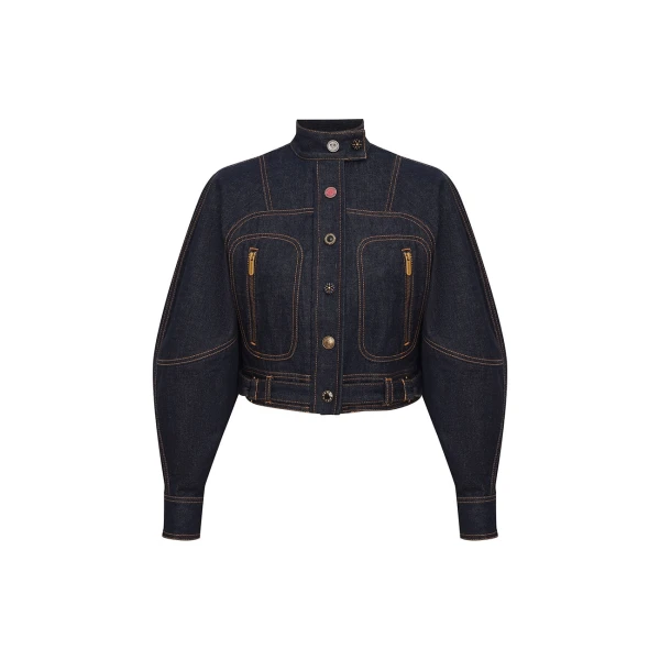 Clash Denim Cropped Jacket