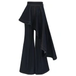 Zimmermann Clash Denim Peplum Flare Jean in Blue | Denim | Coveti