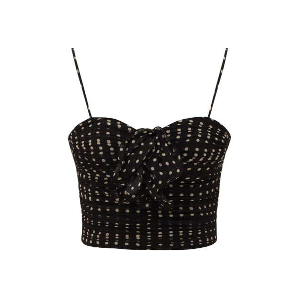 Clash Dot Bustier Top