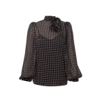 Zimmermann Clash Dot Drape Tie Top