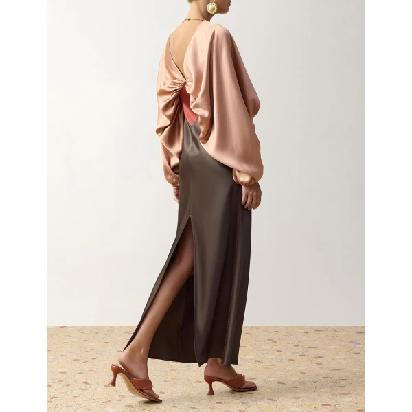 Zimmermann Clash Drape Maxi Dress in Multicolour | Maxi Dresses | Coveti, view 4