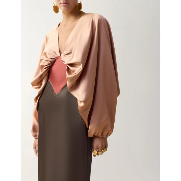 Zimmermann Clash Drape Maxi Dress in Multicolour | Maxi Dresses | Coveti, view 5