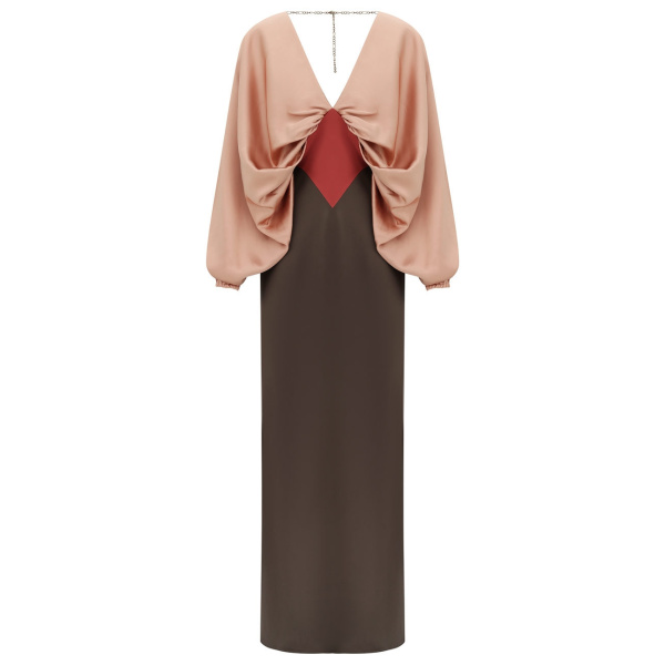 Zimmermann Clash Drape Maxi Dress in Multicolour | Maxi Dresses | Coveti