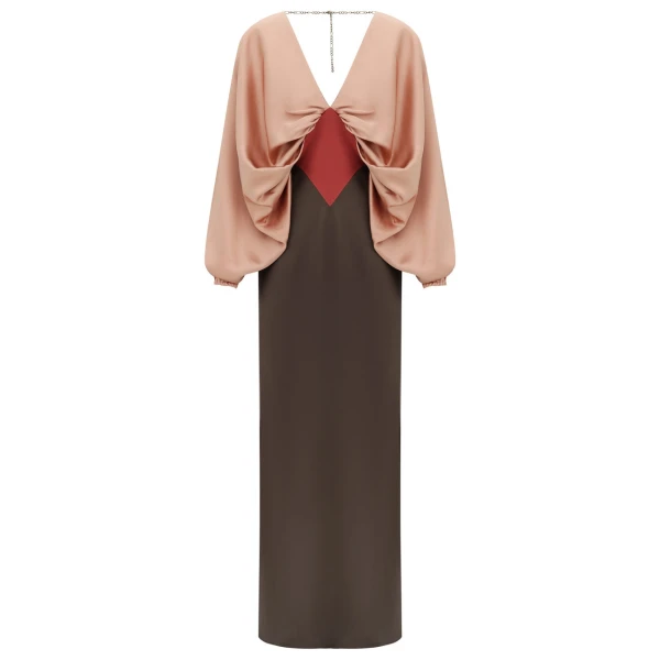 Clash Drape Maxi Dress