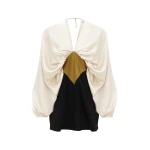 Zimmermann Clash Drape Tunic in Multicolour | Tops | Coveti