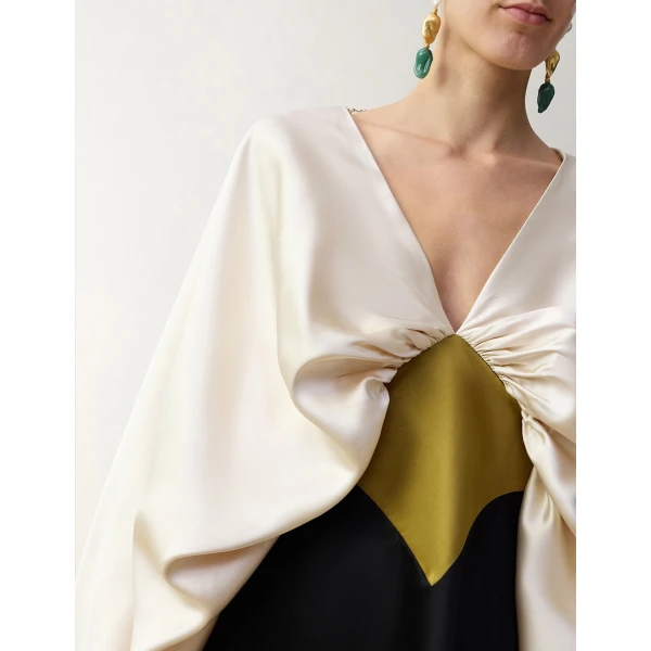 Zimmermann Clash Drape Tunic in Multicolour | Tops | Coveti, view 5