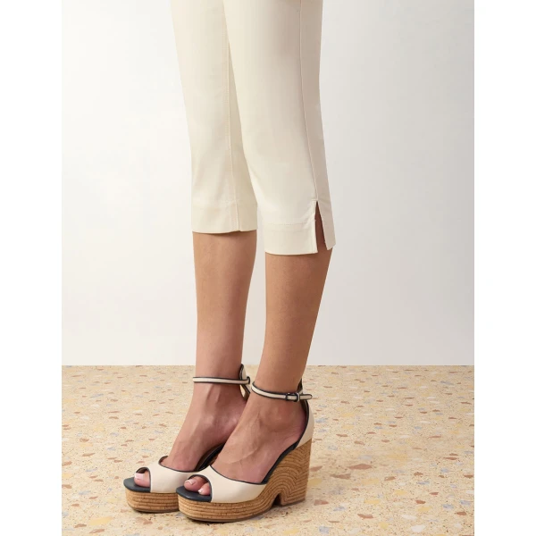 Zimmermann Clash Drill Capri Pant in Ivory | Pants | Coveti, view 5