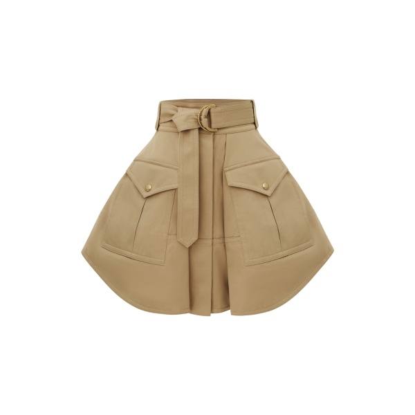 Zimmermann Clash Drill Utility Mini Skirt