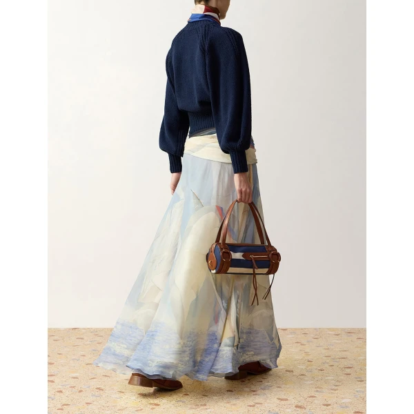 Zimmermann Clash Embellished Sweater in Blue | Sweater | Coveti, view 4