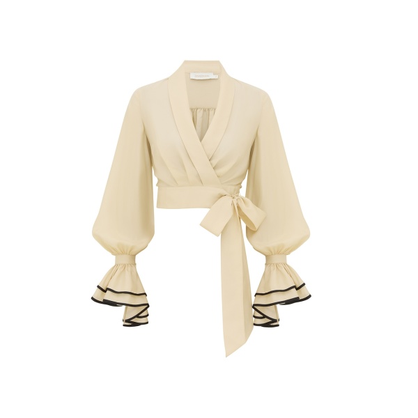 Zimmermann Clash Habotai Silk Blouse