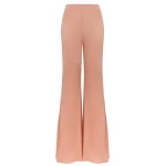 Zimmermann Clash Jersey Flare Pant in Pink | Pants | Coveti