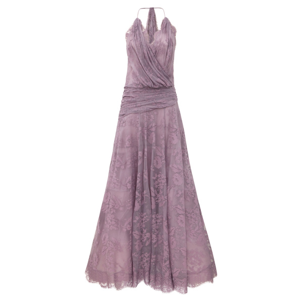 Zimmermann Clash Lace Drape Maxi Dress
