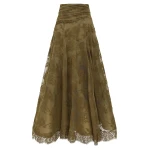 Zimmermann Clash Lace Drape Maxi Skirt
