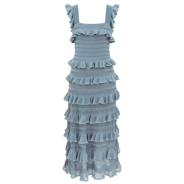 Zimmermann Clash Lace Frill Dress