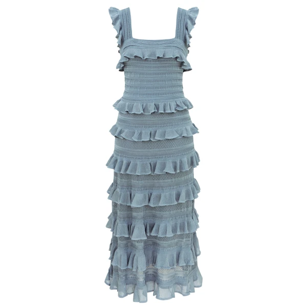 Clash Lace Frill Dress