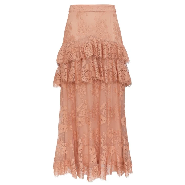 Clash Lace Midi Skirt