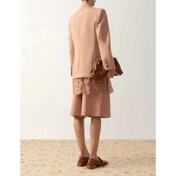 Zimmermann Clash Lace Tuxedo Jacket in Pink | Jackets | Coveti, view 4
