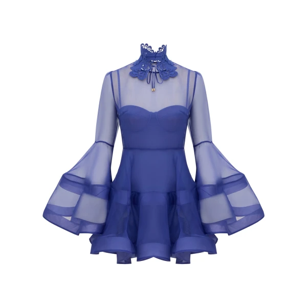 Clash Lantern Mini Dress