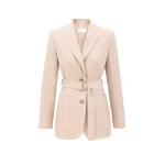 Zimmermann Clash Linen Belted Blazer