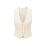 Zimmermann Clash Linen Scoop Waistcoat