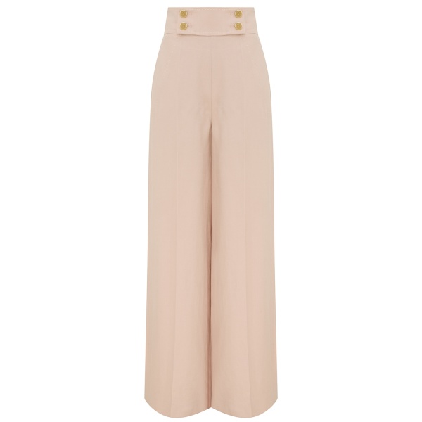 Zimmermann Clash Linen Wide Leg Pant