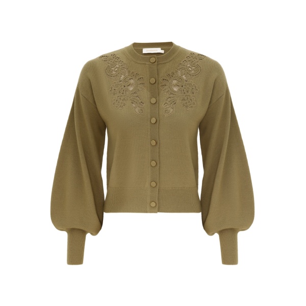 Zimmermann Clash Merino Lace Cardigan