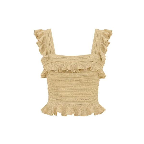 Clash Metallic Frill Cami