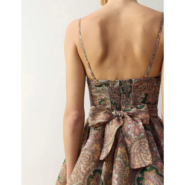 Zimmermann Clash Paisley Mini Dress in Multicolour | Mini Dresses | Coveti, view 5