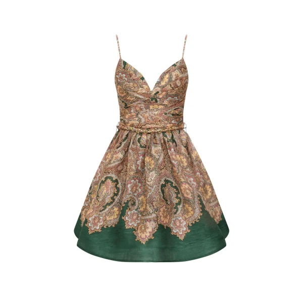 Clash Paisley Mini Dress