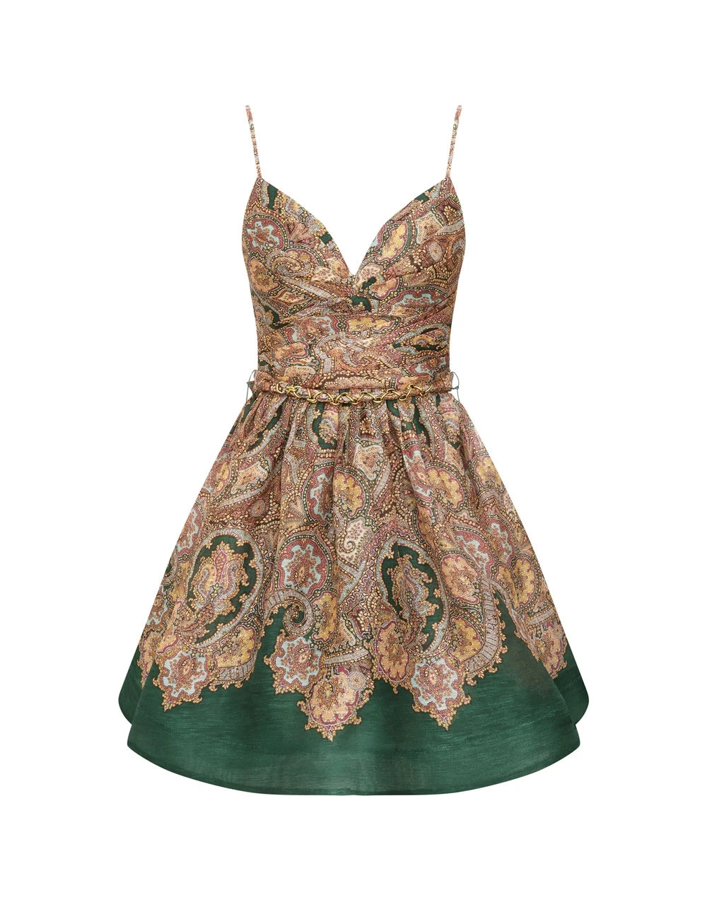 Zimmermann Clash Paisley Mini Dress in Multicolour Zimmermann Clash Paisley Mini Dress in Multicolour | Mini Dresses | Coveti