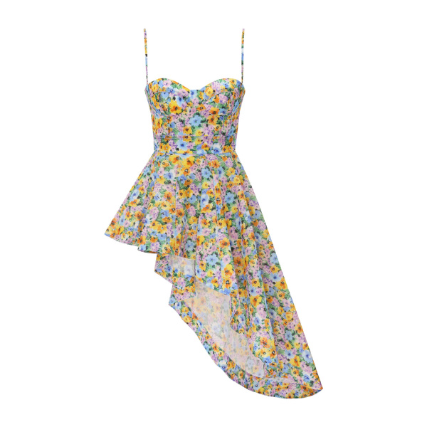 Zimmermann Clash Peplum Bustier Top