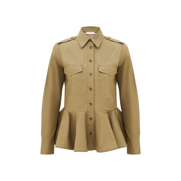 Zimmermann Clash Peplum Shirt