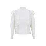 Zimmermann Clash Pintuck Lace Shirt